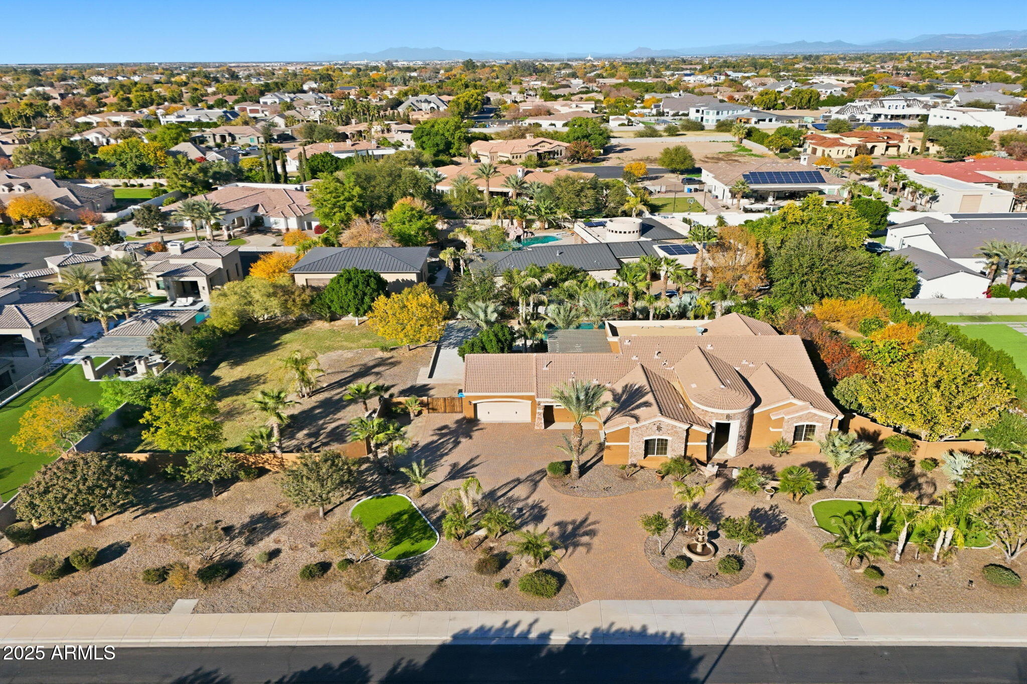2218 East Brooks Farm Road Gilbert, AZ 85298 - Photo 4 of 55 an aerial view of residential houses with outdoor space