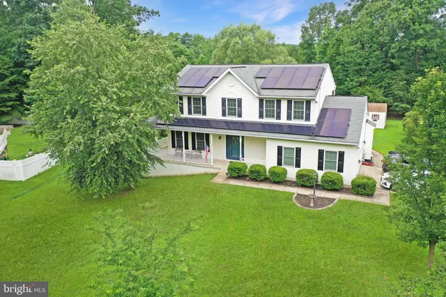 a aerial view of a house
