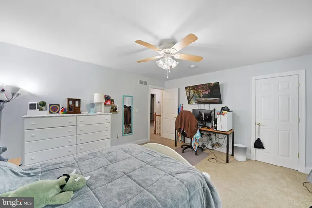 a bathroom with a sink a toilet and shower curtain