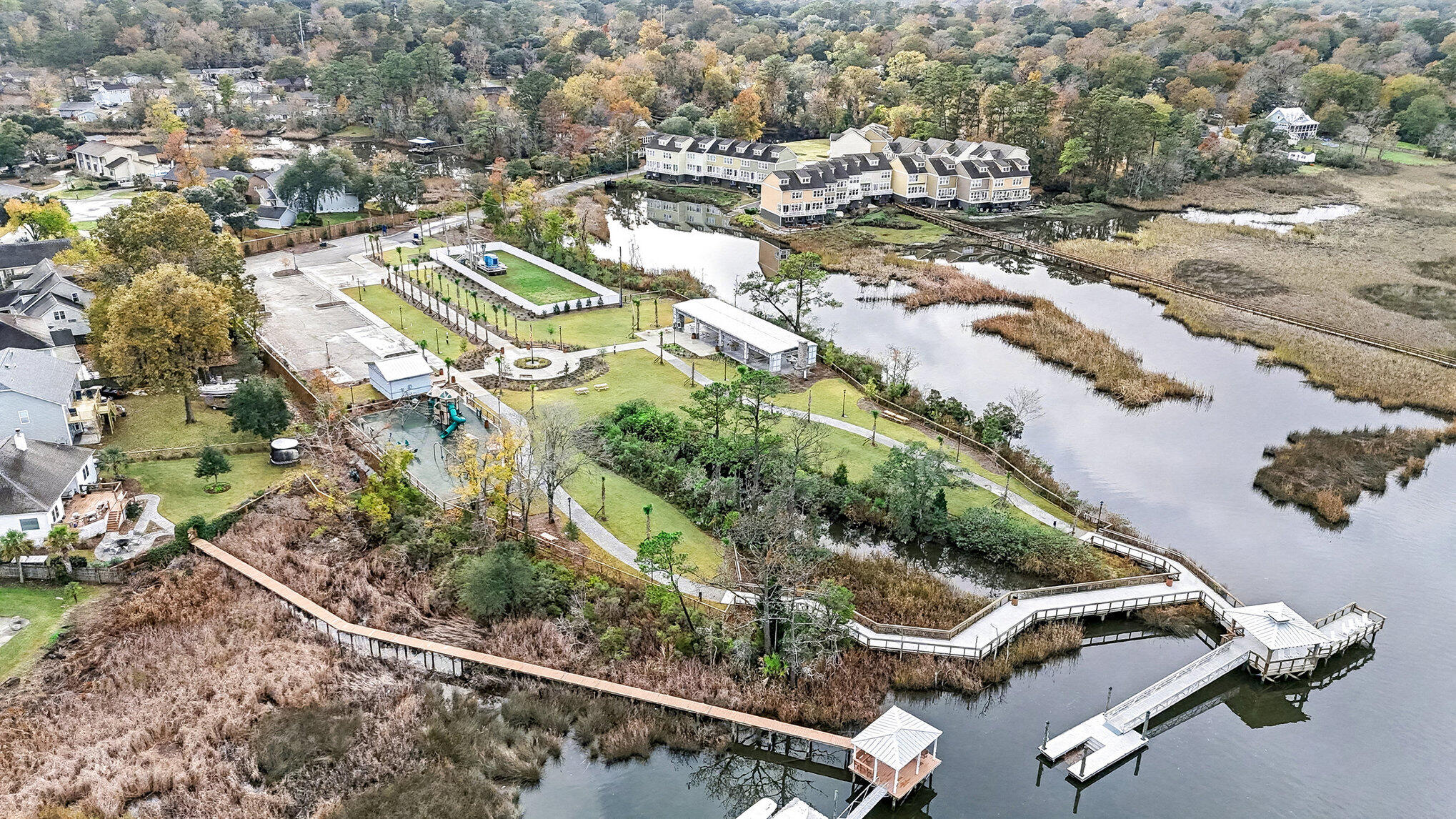 1092 Stonehenge Drive Hanahan, SC 29410 - Photo 31 of 34 1092 Stonehenge Aerial 2