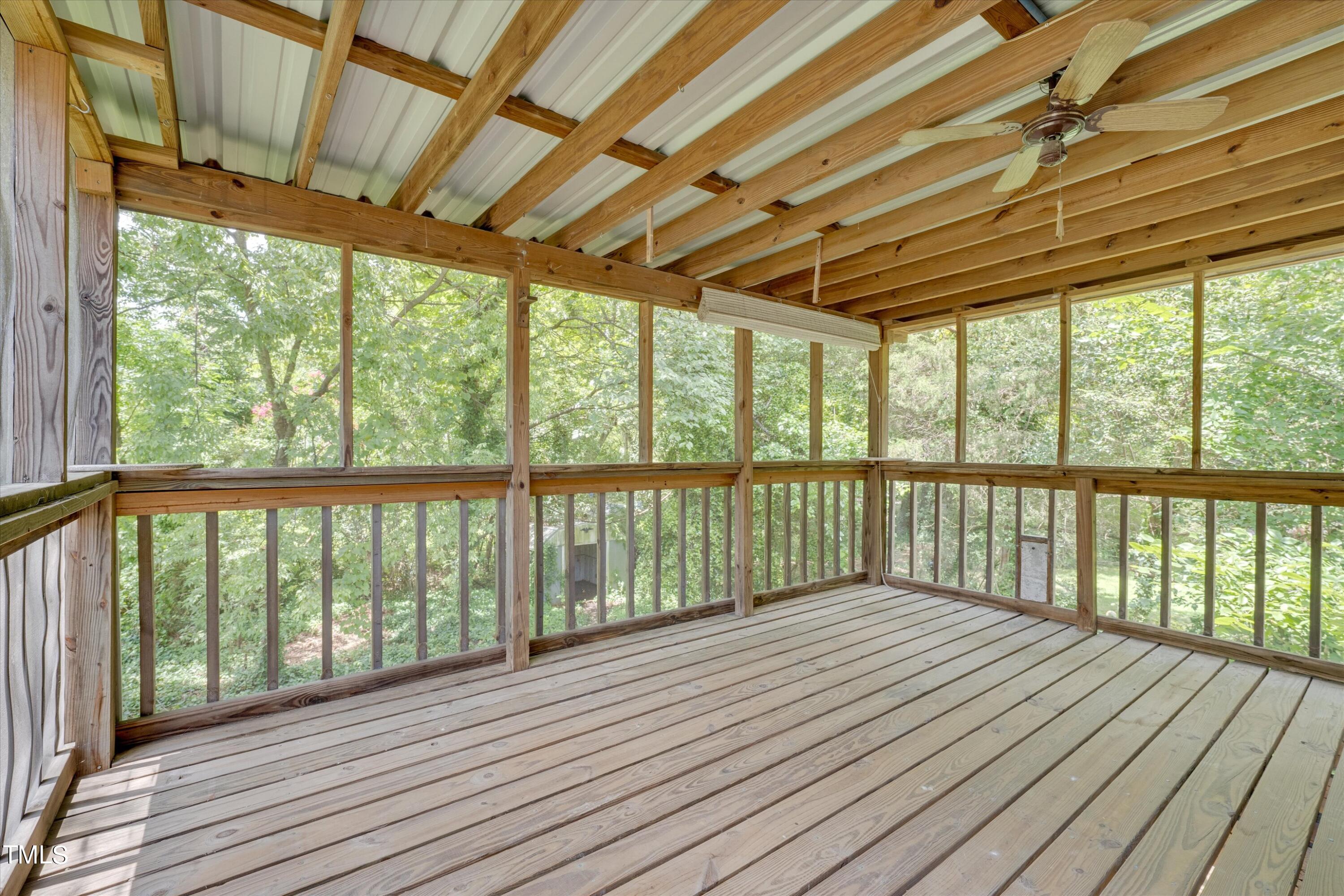 2421 Farthing Street Durham, NC 27704 - Photo 22 of 31 a view of balcony with wooden floor