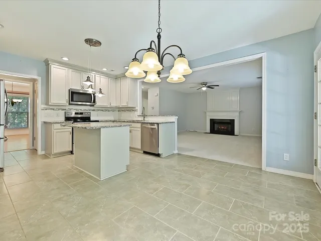 a view of a house with a large window