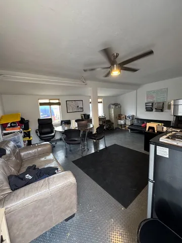 a view of swimming pool with an ocean view