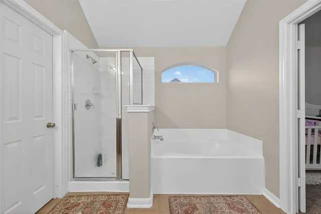 a backyard of a house with seating space