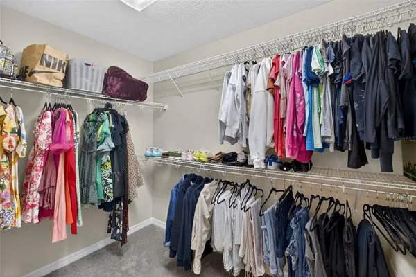 a view of a walk in closet