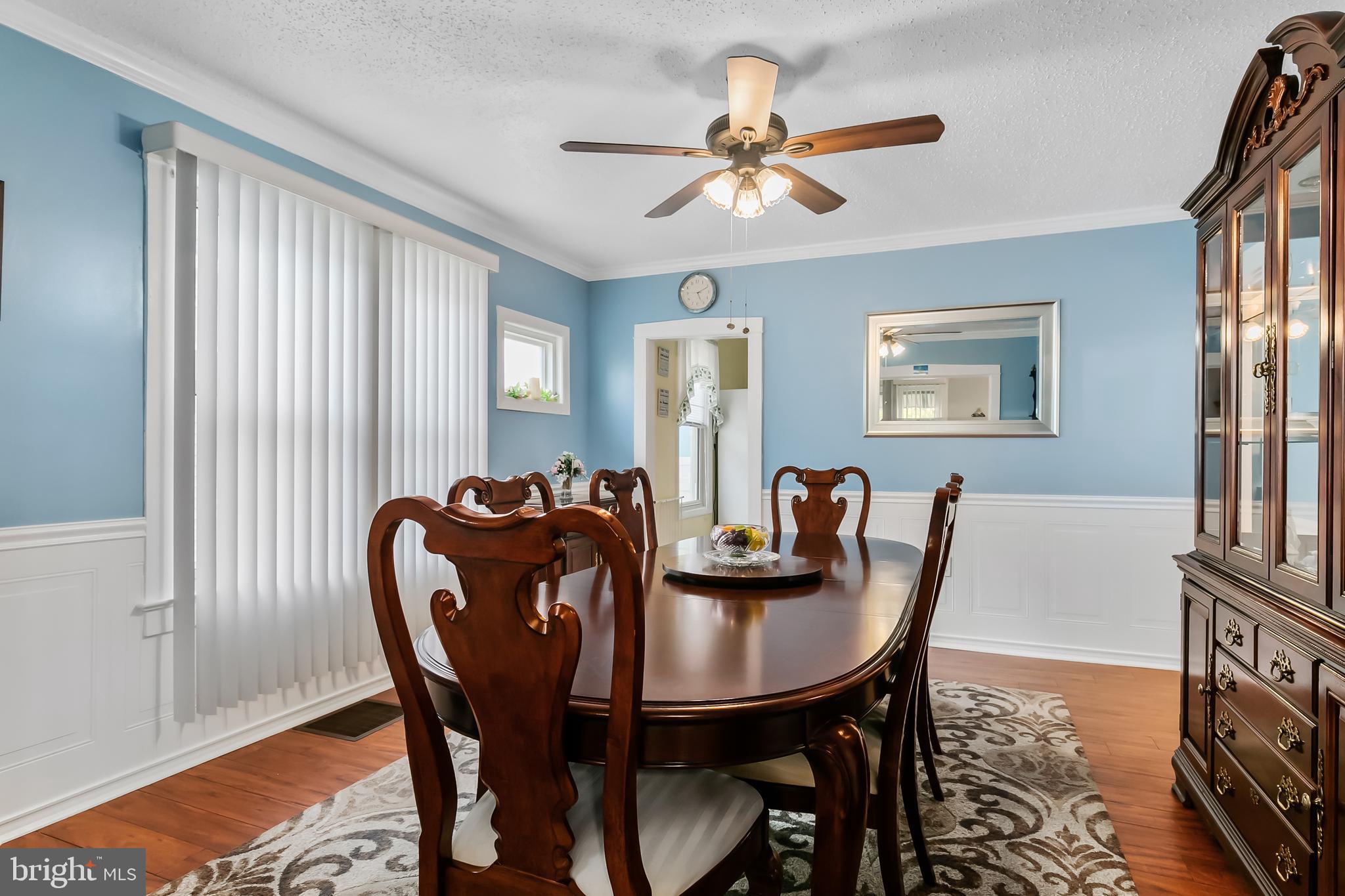 175 Cornell Road Audubon, NJ 08106 - Photo 9 of 43 Dining room with crown molding and ceiling fan