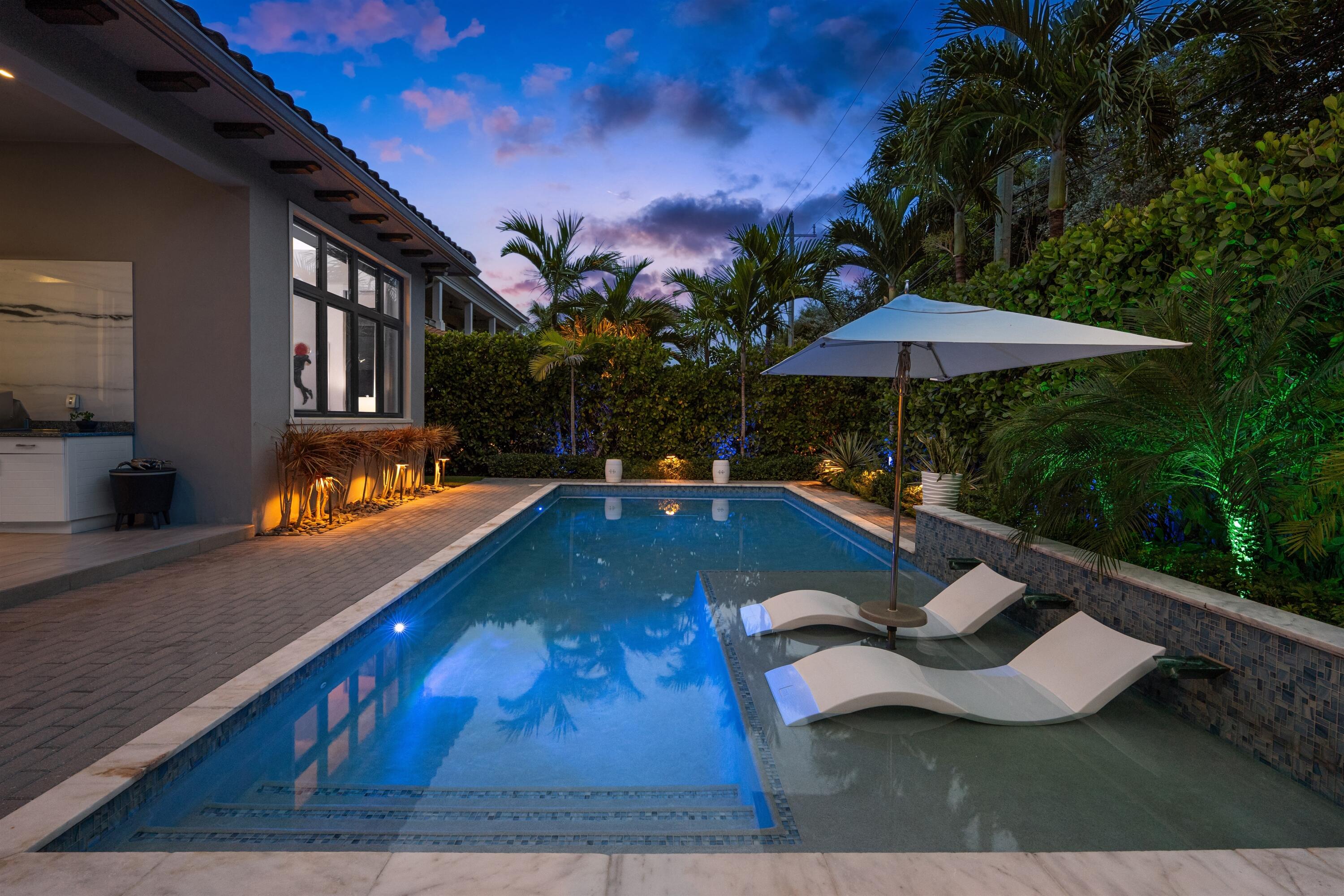 904 Northwest 2nd Street Boca Raton, FL 33486 - Photo 39 of 41 POOL_STRAIGHT_LEFT_TWILIGHT