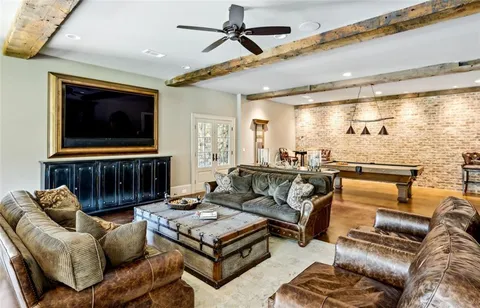 a view of a fireplace