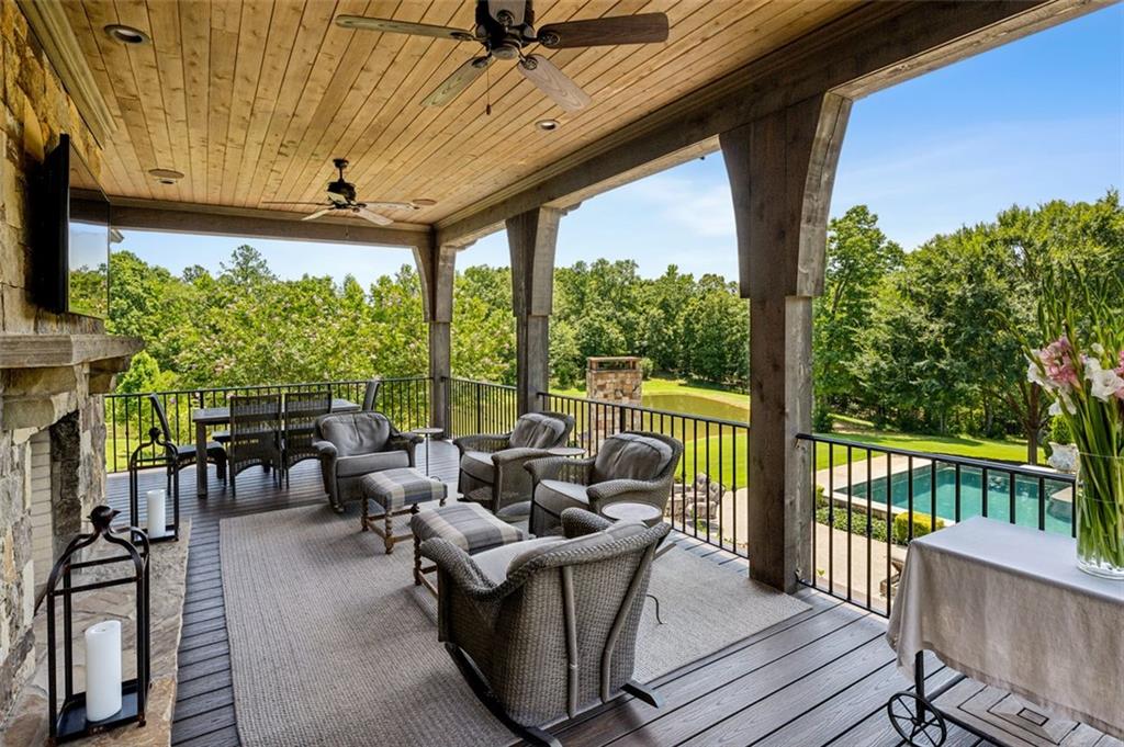 1990 Elder Mill Road Watkinsville, GA 30677 - Photo 34 of 61 a balcony with furniture and a potted plant