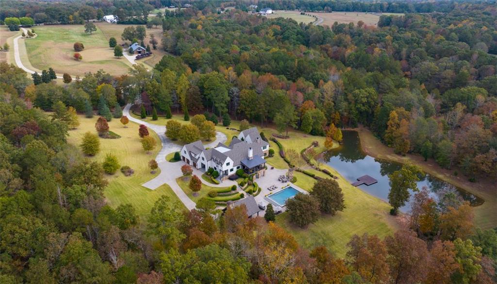 1990 Elder Mill Road Watkinsville, GA 30677 - Photo 60 of 60 an aerial view of house with yard swimming pool and outdoor seating