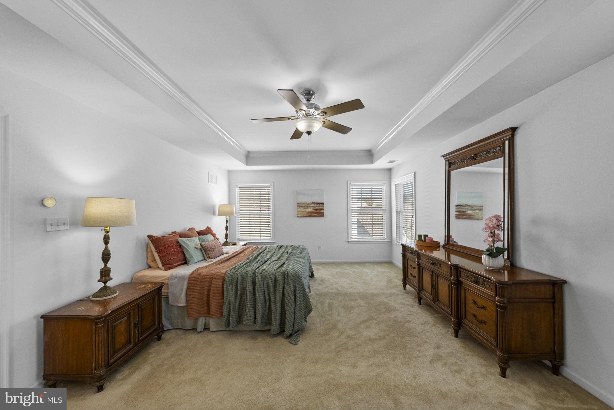 117 George Street Robbinsville, NJ 08691 - Photo 31 of 55 a living room with furniture and a ceiling fan