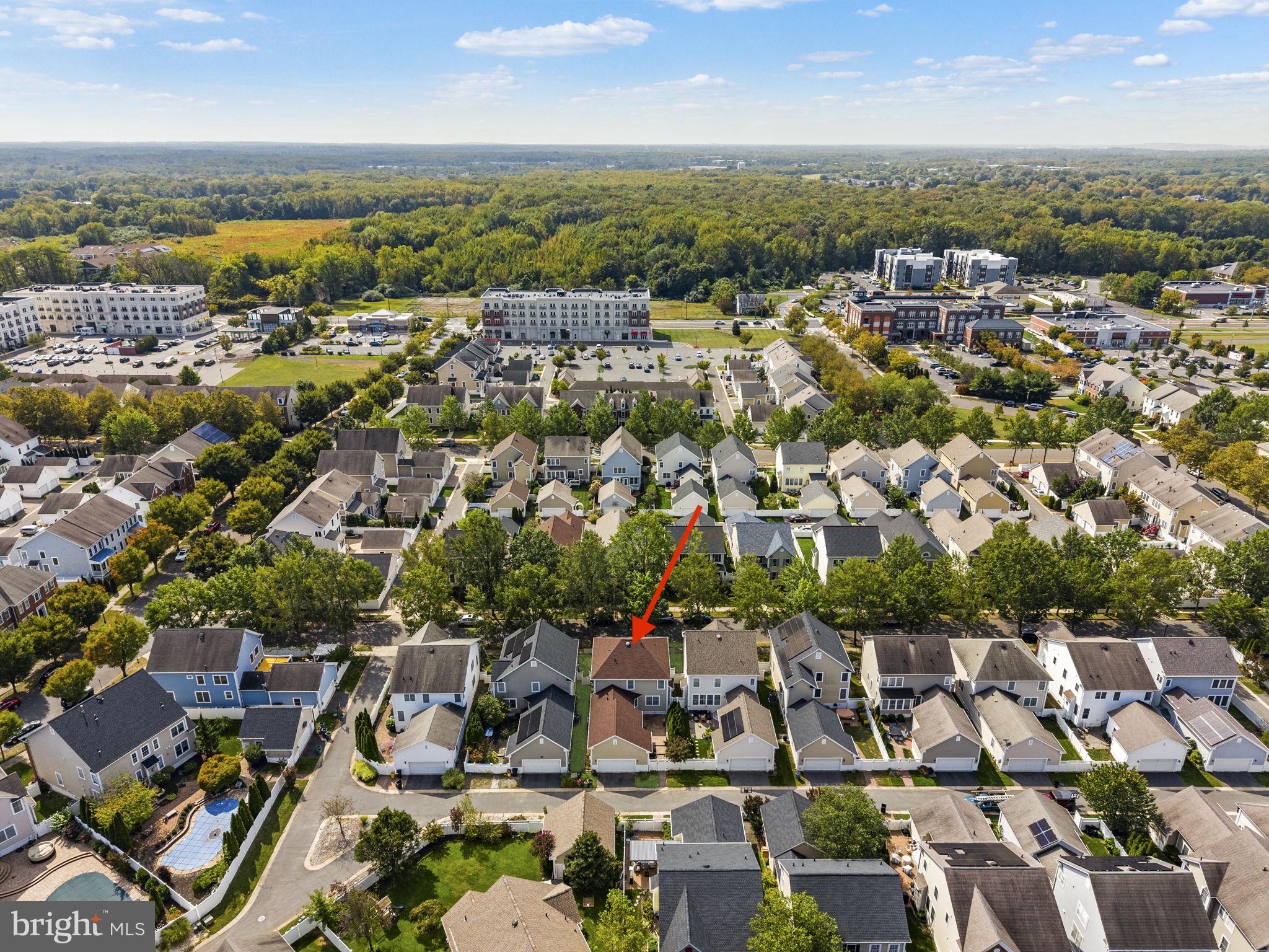117 George Street Robbinsville, NJ 08691 - Photo 51 of 55 an aerial view of a city with lots of residential buildings