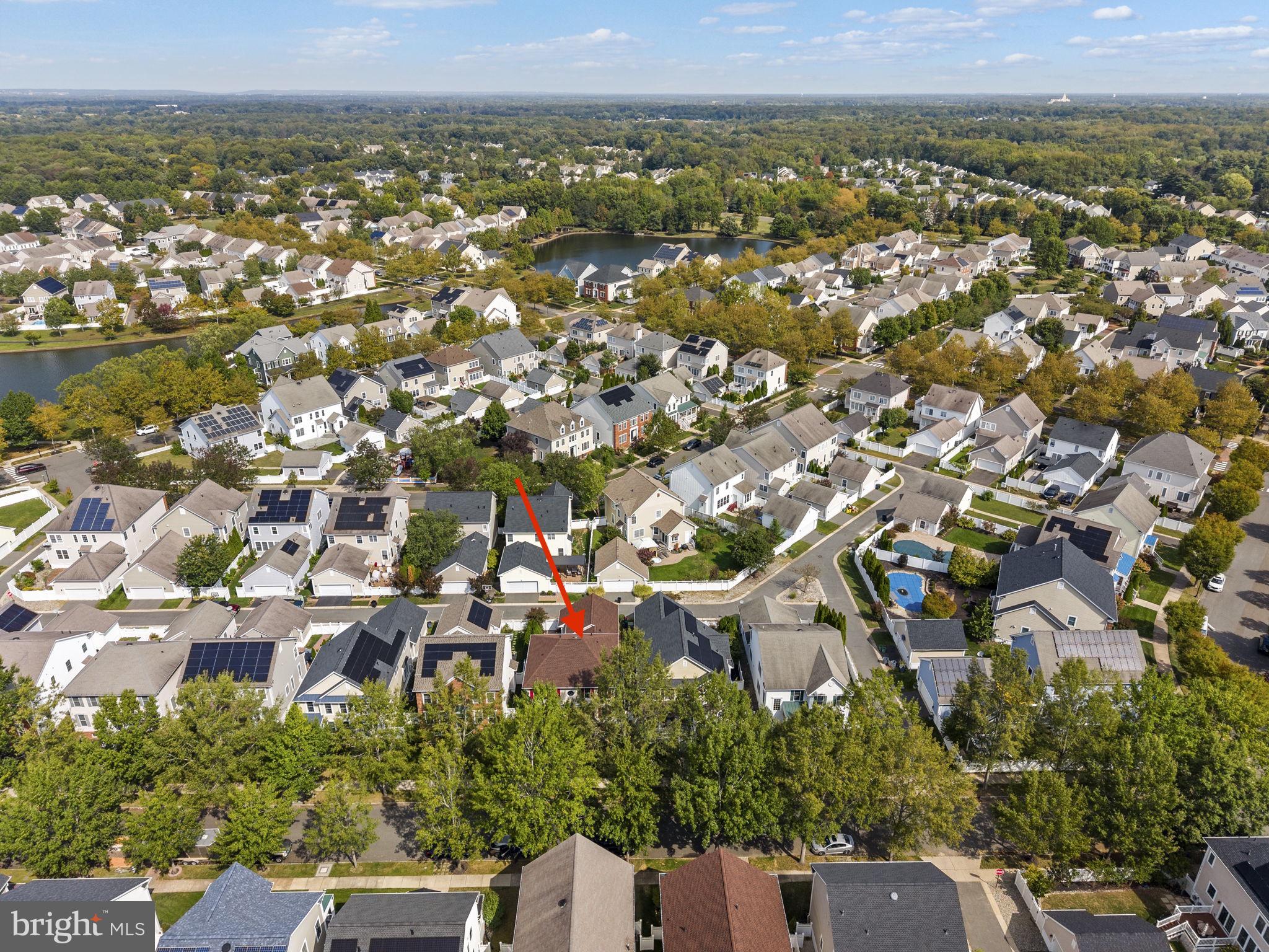 117 George Street Robbinsville, NJ 08691 - Photo 53 of 55 an aerial view of a city with lots of residential buildings