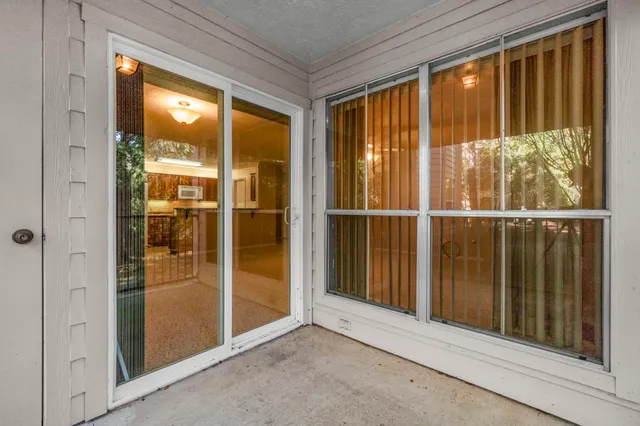 a view of front door