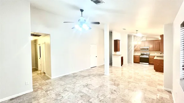 a view of an empty room