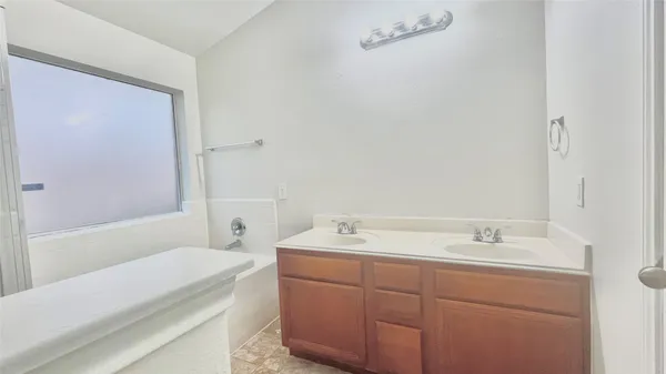 a view of a room with a window