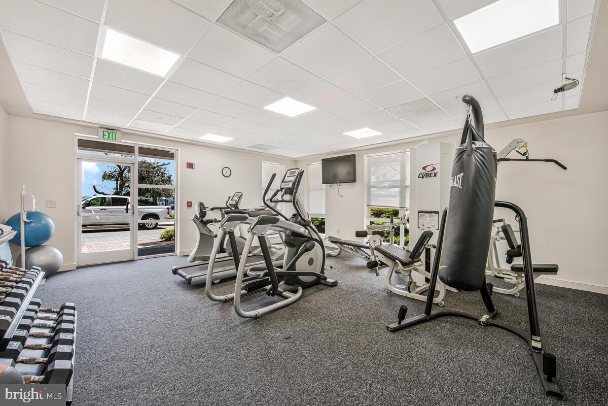 23 Pierside Drive, Unit 129 Baltimore, MD 21230 - Photo 17 of 19 a view of a room with gym equipment