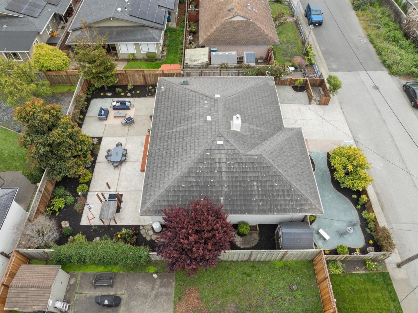 907 3rd Avenue Half Moon Bay, CA 94019 - Photo 36 of 37 an aerial view of a house with a yard