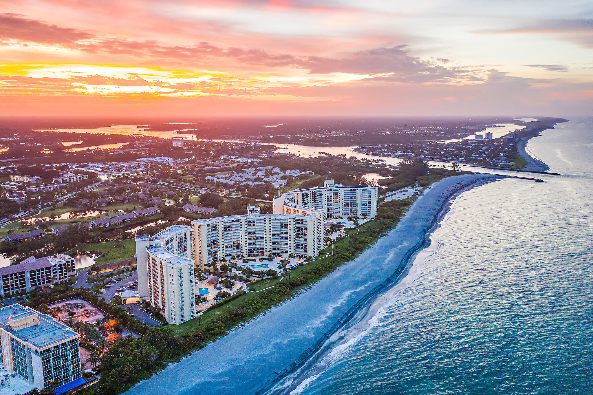 a view of city from balcony