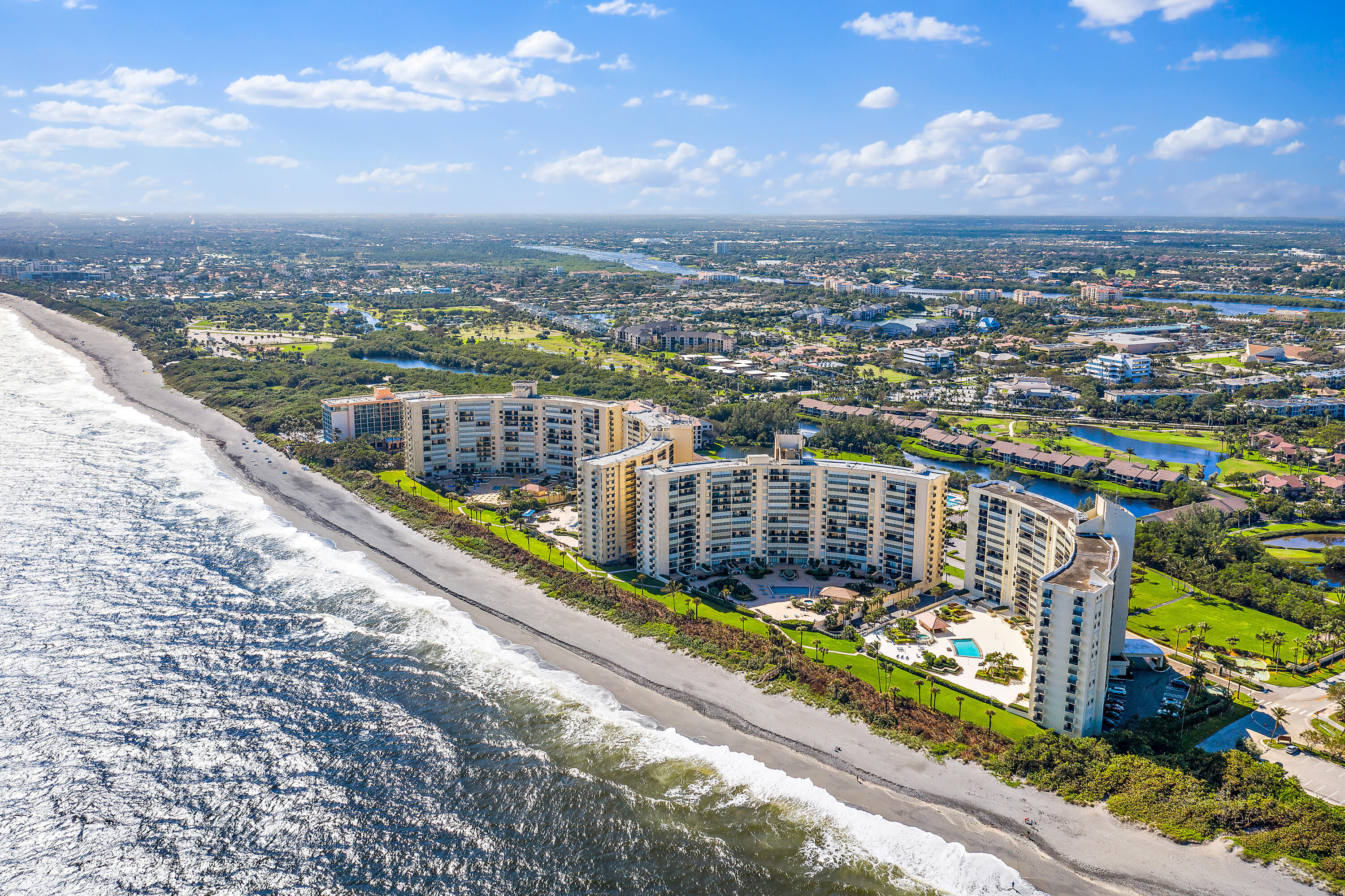 300 Ocean Trail Way, Unit 403 Jupiter, FL 33477 - Photo 46 of 50 a view of a city from a balcony
