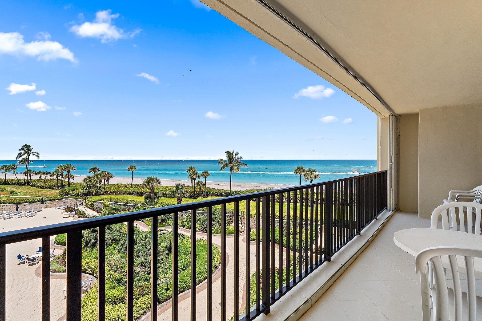 300 Ocean Trail Way, Unit 403 Jupiter, FL 33477 - Photo 7 of 50 a view of a balcony with furniture