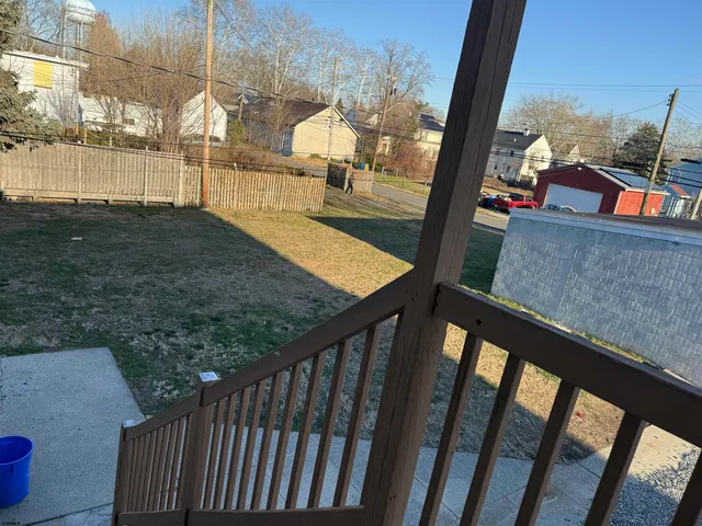 a view of city from a balcony
