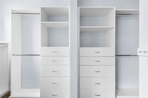 a view of a closet