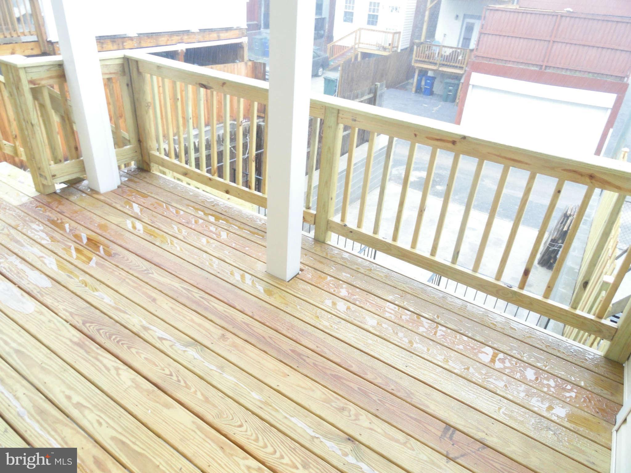 27 R Street Northeast Washington, DC 20002 - Photo 26 of 30 Rear Deck Off of Kitchen
