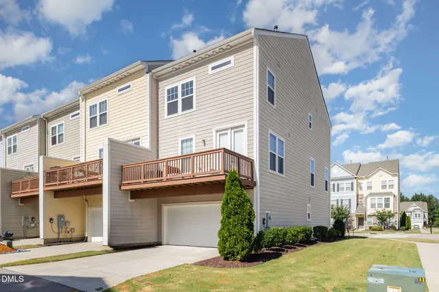 a house view with a garden space