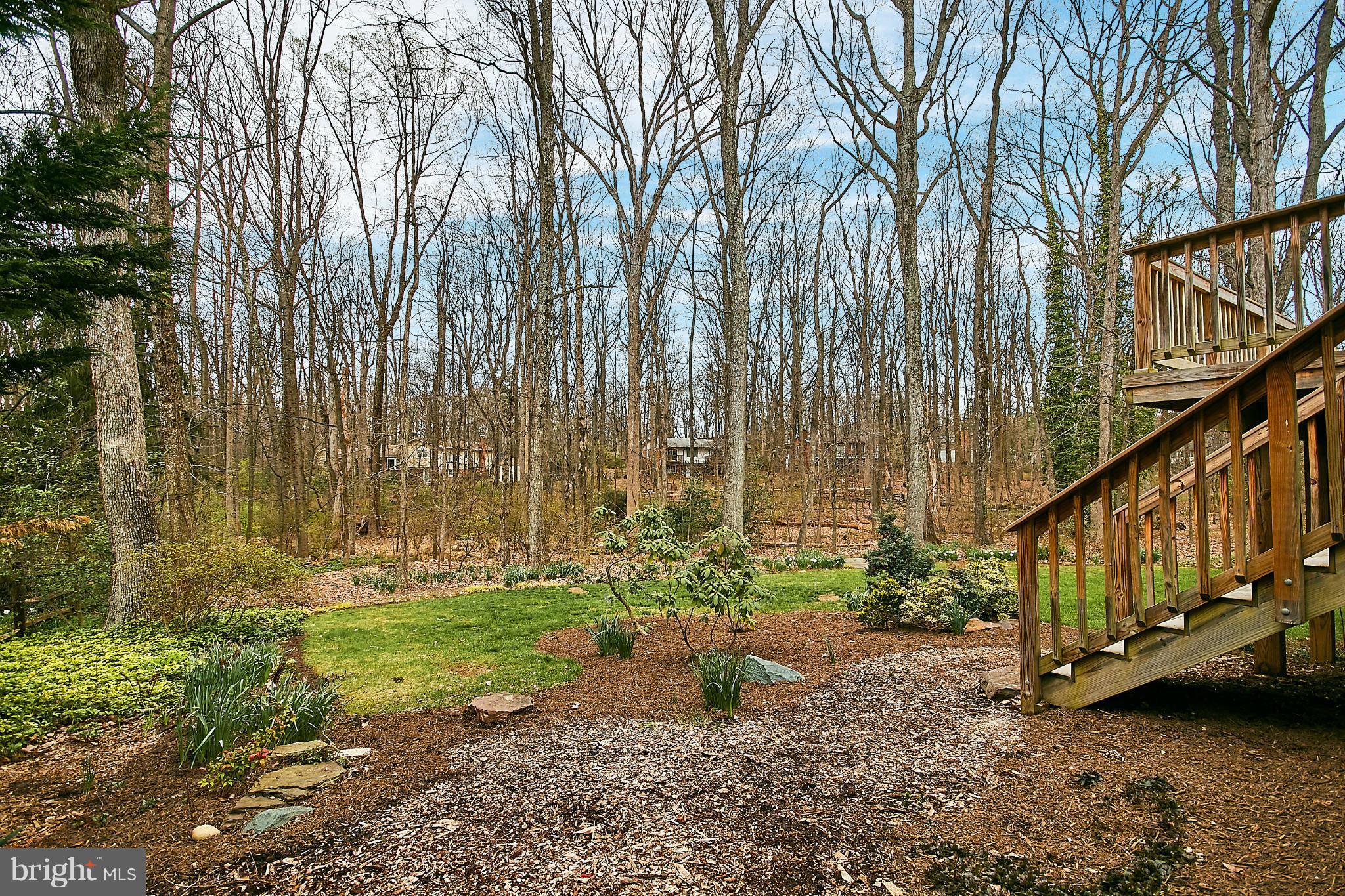 2402 Old Trace Lane Reston, VA 20191 - Photo 27 of 30 Landscaped Backyard