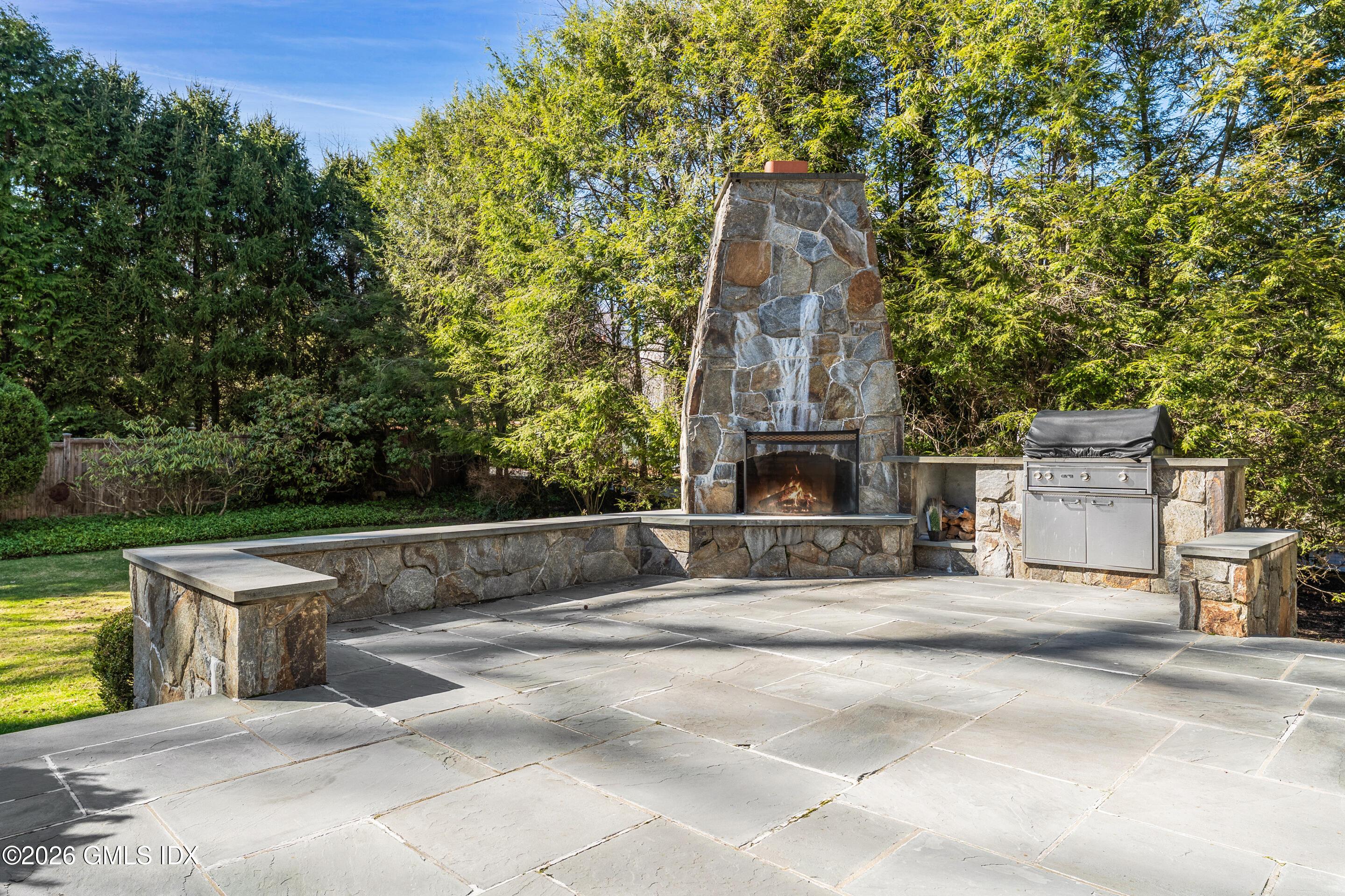 78 Meadow Road Riverside, CT 06878 - Photo 12 of 17 a view of fountain along with trees