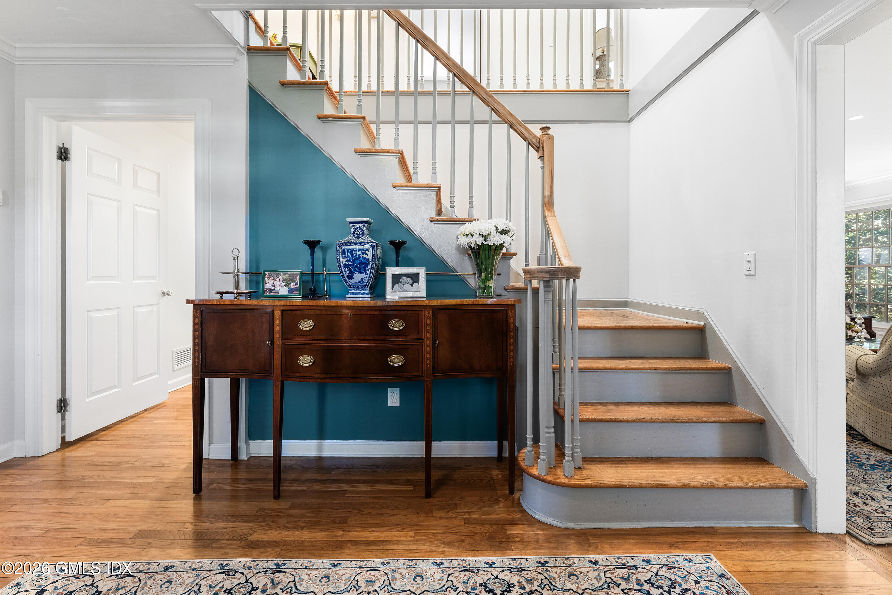 78 Meadow Road Riverside, CT 06878 - Photo 2 of 17 a view of entryway and hall with wooden floor