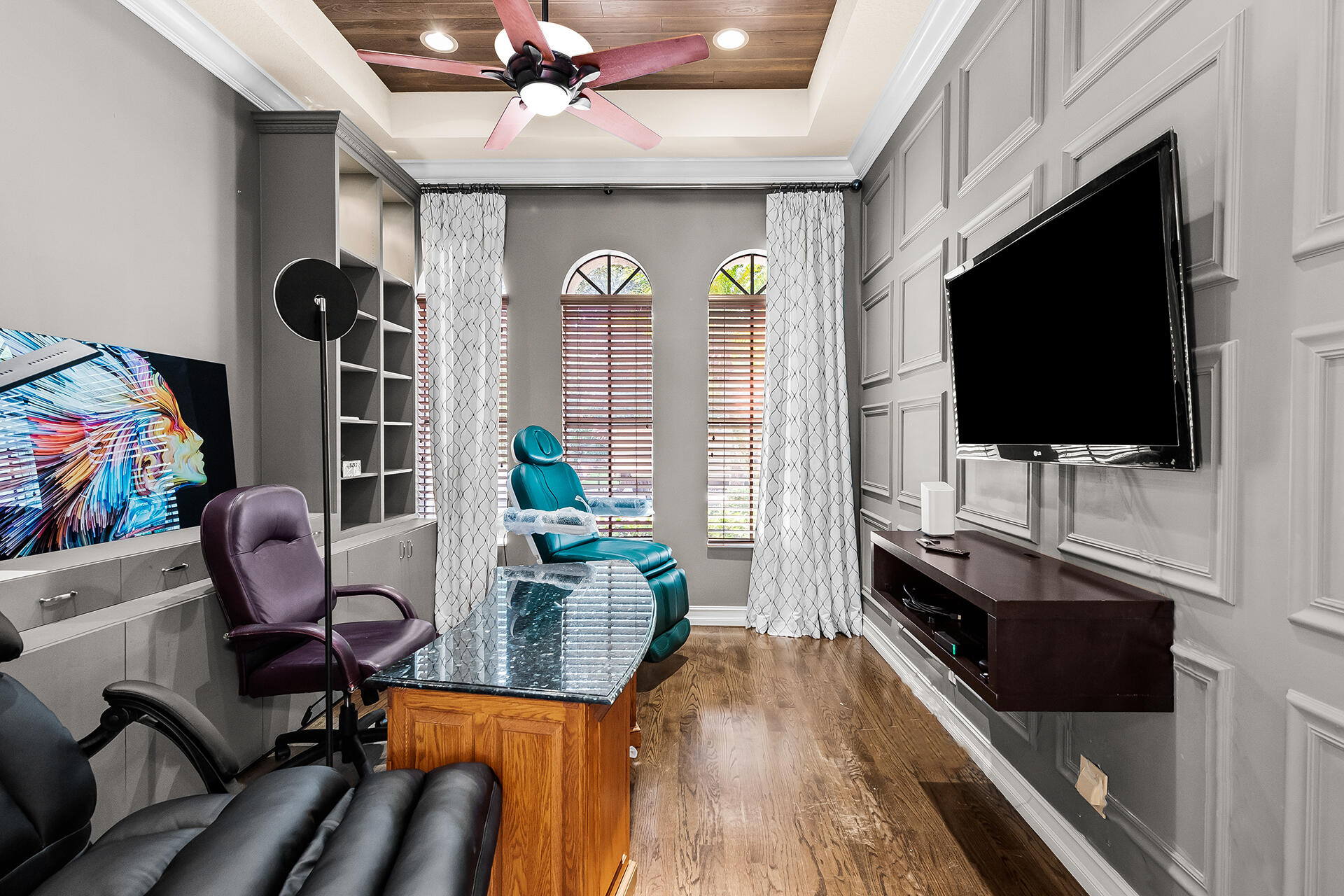 9455 Bridgebrook Drive Boca Raton, FL 33496 - Photo 44 of 63 a living room with furniture and a flat screen tv