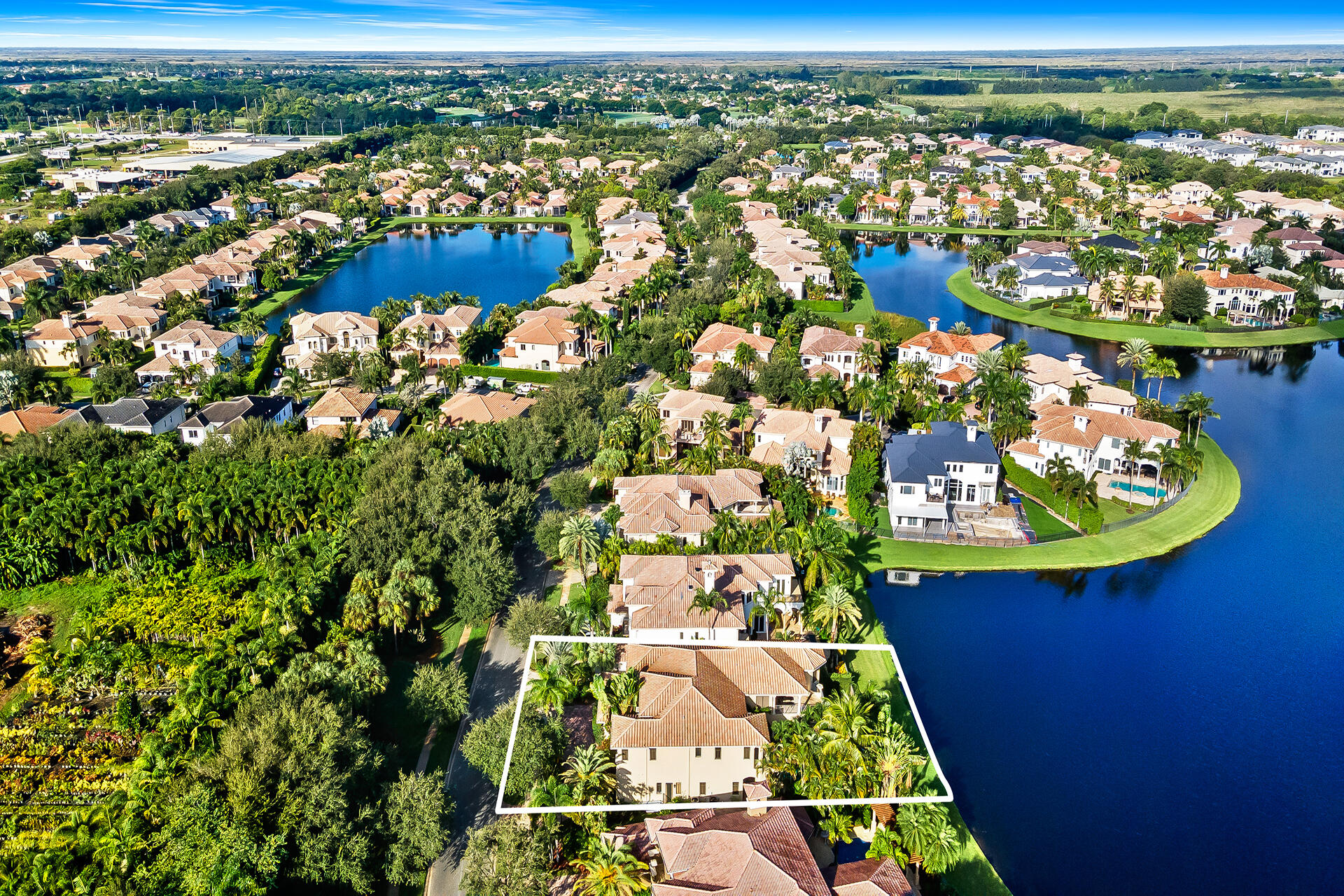 9455 Bridgebrook Drive Boca Raton, FL 33496 - Photo 61 of 63 an aerial view of residential houses with outdoor space