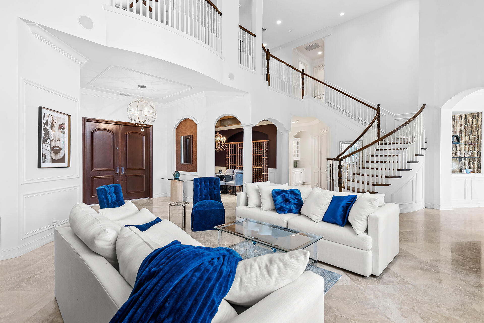 9455 Bridgebrook Drive Boca Raton, FL 33496 - Photo 7 of 63 a living room with furniture and wooden floor
