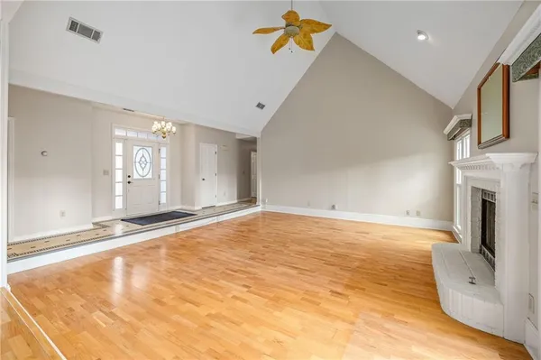 a view of an empty room