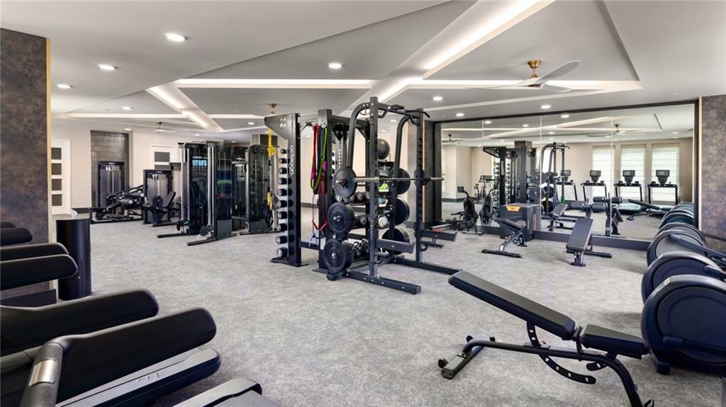 3100 Commerce Avenue Northwest, Unit C1 Duluth, GA 30096 - Photo 4 of 27 a view of a room with gym equipment
