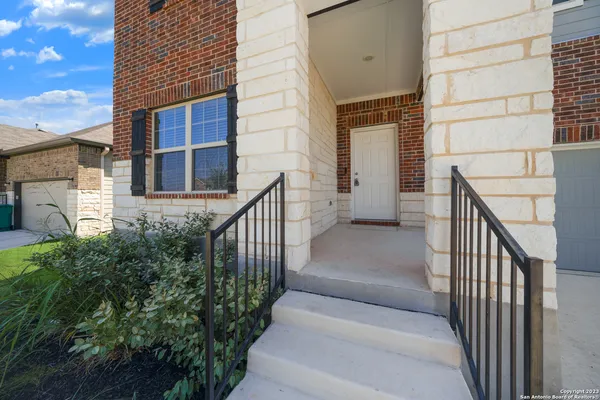 front view of a house with a porch