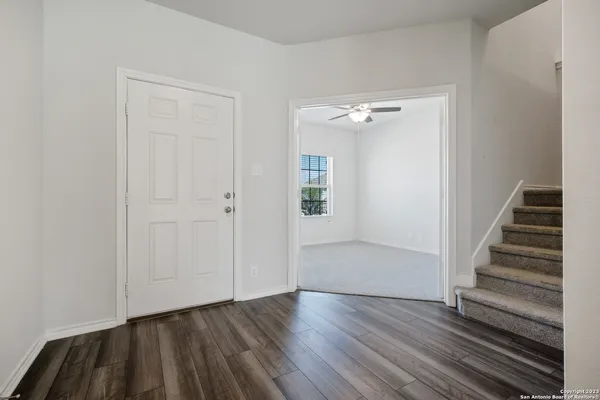 wooden floor in an empty room