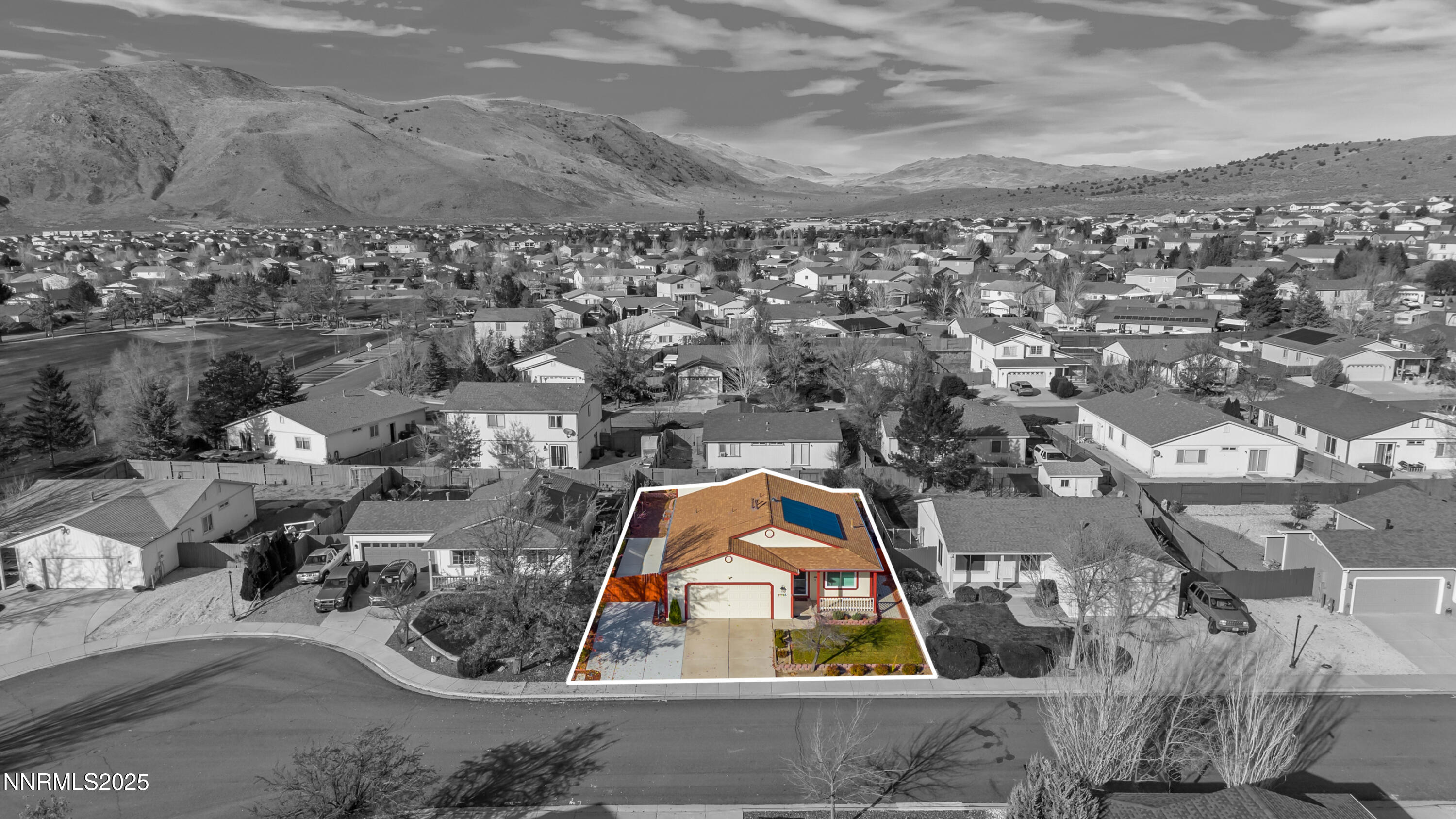 17785 Fortune Court Reno, NV 89508 - Photo 39 of 43 an aerial view of a house with a ocean view
