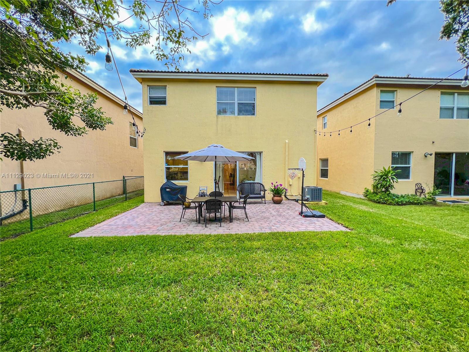 1399 Southeast 20th Road Homestead, FL 33035 - Photo 27 of 50 a view of backyard of house with outdoor seating and yard
