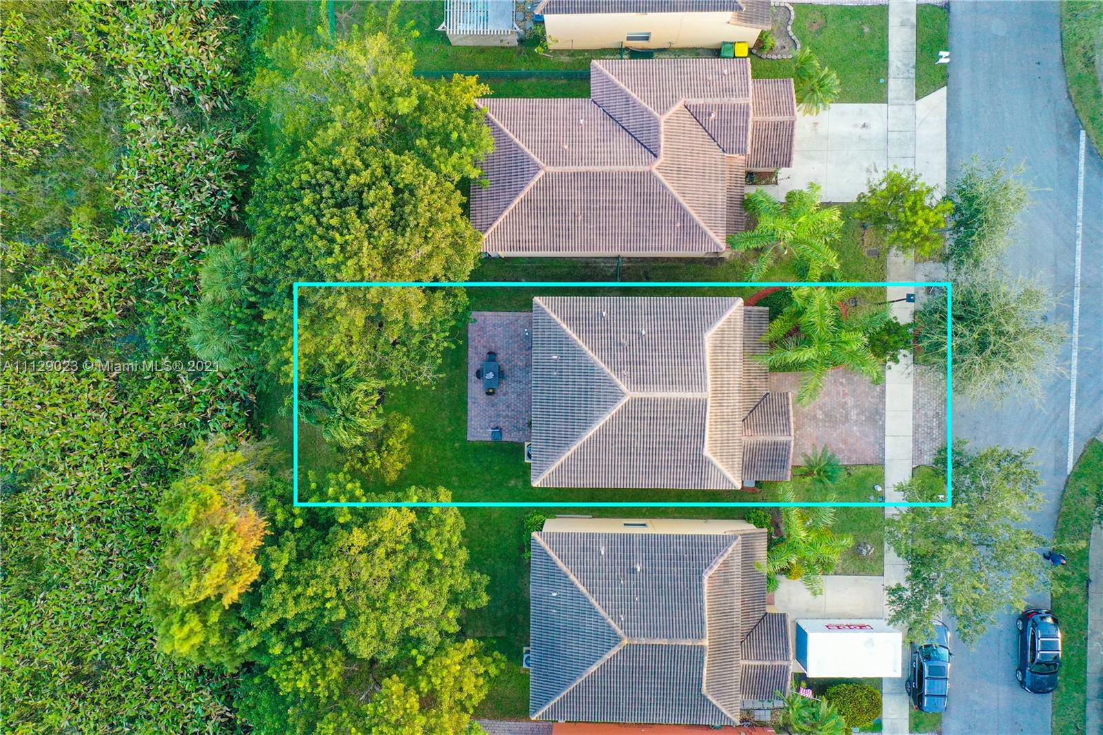 1399 Southeast 20th Road Homestead, FL 33035 - Photo 34 of 50 an aerial view of a house with a garden