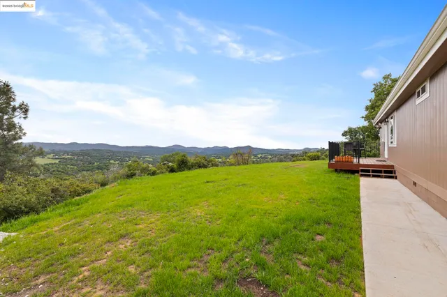a view of outdoor space and mountain view