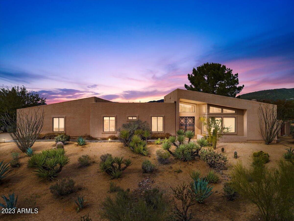 9276 Romping Road Carefree, AZ 85377 - Photo 1 of 53 01-Front of home twillight