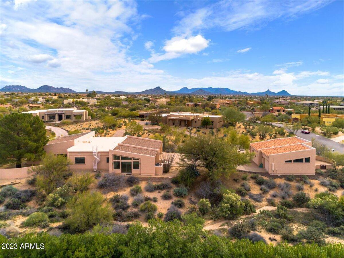 9276 Romping Road Carefree, AZ 85377 - Photo 3 of 53 50-Aerial back of home