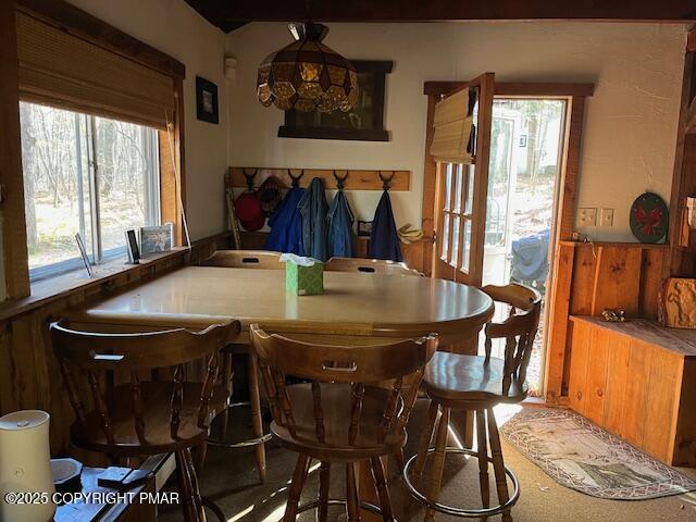 Undisclosed Address Dingmans Ferry, PA 18328 - Photo 6 of 22 a view of a dining room with furniture and window