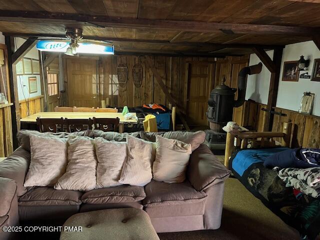 Undisclosed Address Dingmans Ferry, PA 18328 - Photo 9 of 22 a living room with furniture and a large window
