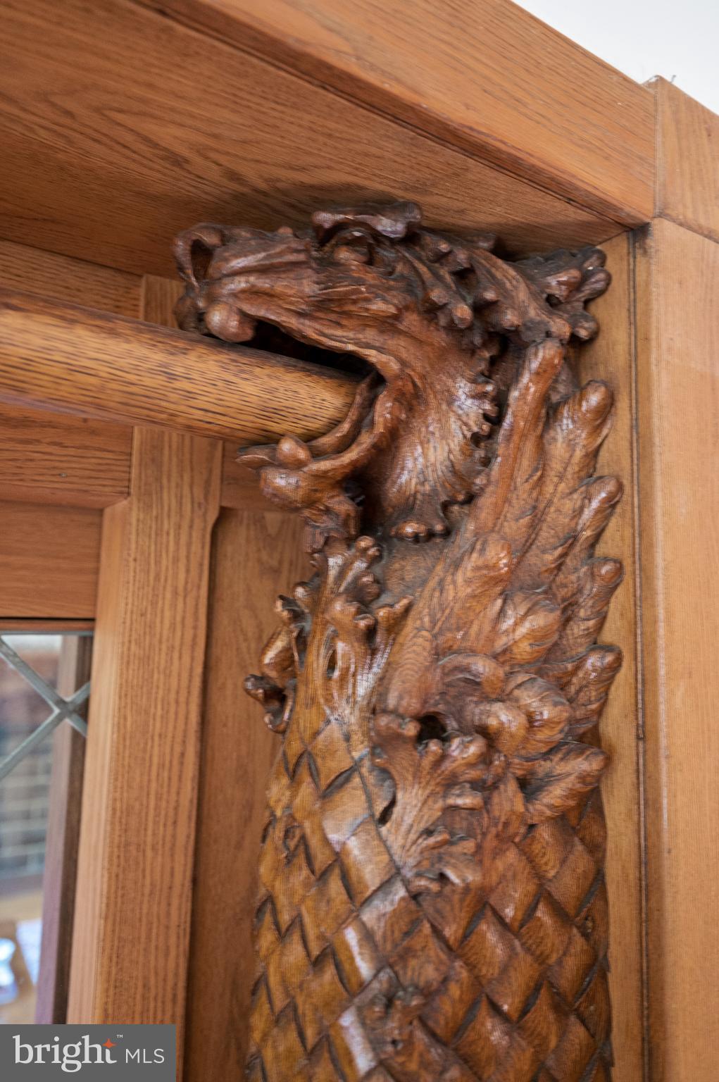 425 Chestnut Lane Wayne, PA 19087 - Photo 12 of 59 Hand-carved griffins flank the Living Rm doorway