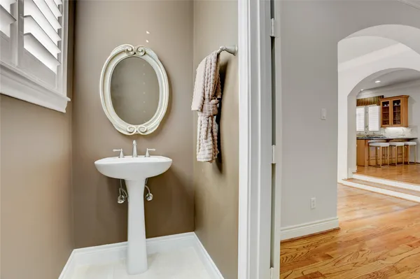 a close view of a sink in a bathroom