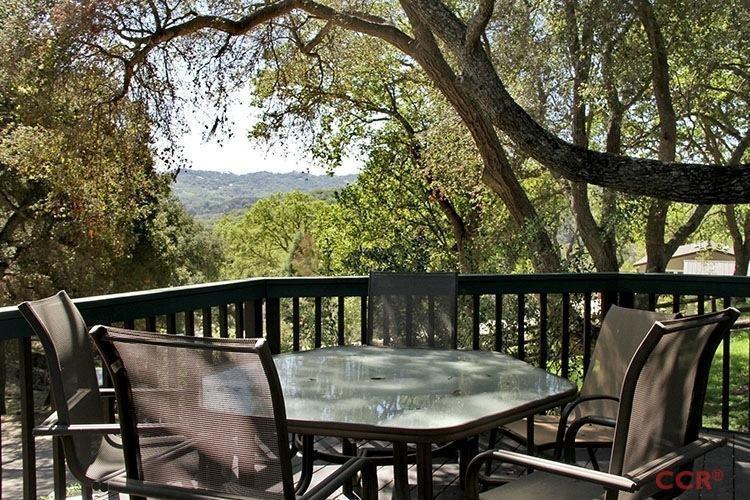 5307 Cascabel Road Atascadero, CA 93422 - Photo 4 of 25 a view of roof deck with furniture and trees